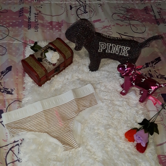 Size S/M PINK VS VICTORIAS SECRET Cheekster panty - Picture 2 of 5